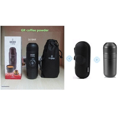 Mini coffee machine  capsule coffee machine coffee powder machine manual portable coffee machine pump coffee machine