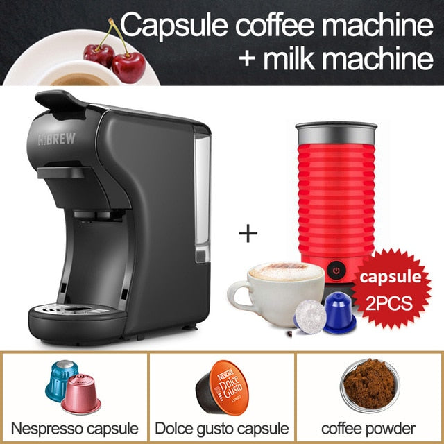 HiBREW Capsule Coffee Machine Full Automatic With Hot & Cold Milk Foaming Machine