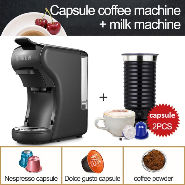 HiBREW Capsule Coffee Machine Full Automatic With Hot & Cold Milk Foaming Machine