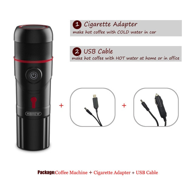 HiBREW 3 in 1 portable espresso machine  Capsule coffee maker Household Office Outgoing Coffee Machine Dolce gusto，Nestle