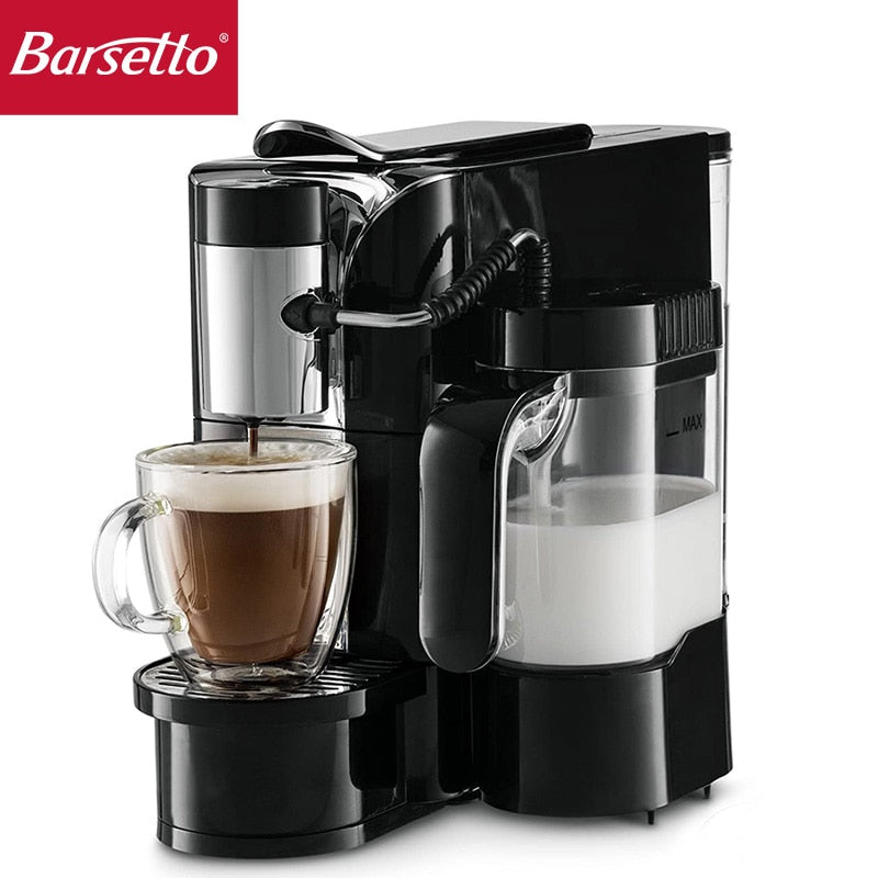 Barsetto fully automatic multi-function espresso machine capsule coffee maker  one-button latte and cappuccino coffee machine
