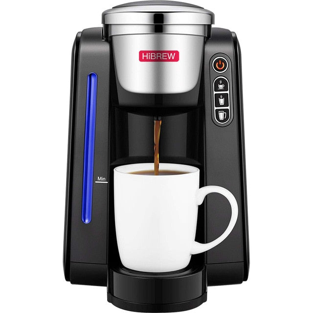 HiBREW Capsule Coffee Machine K-Cup brewer; refiiilable tea maker , Filter Paper, Capsule Automatic Coffee Maker,auto refill,