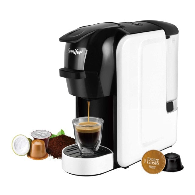 Italian Espresso Electric Coffee Capsule Machine 3 in 1 For Nestle Capsules Kitchen Appliances 19 bar Coffee Machine Sonifer
