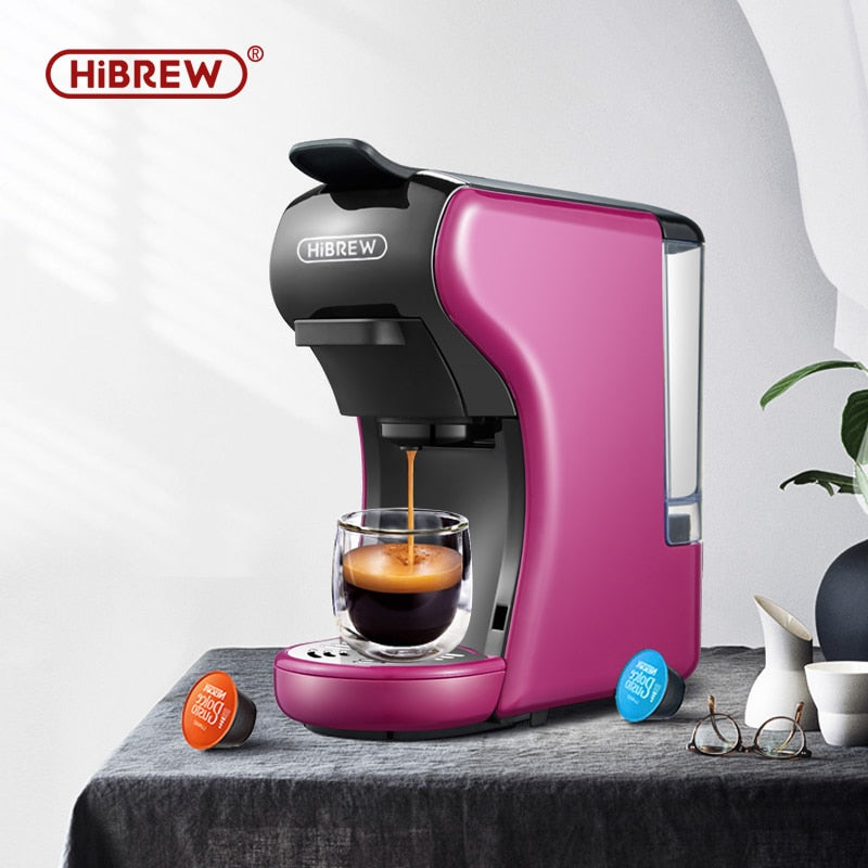 HiBREW 3 in 1 multiple Espresso Coffee Machine machine Espresso  Maker,Dolce gusto nespresso capsule ground coffee kcup pod