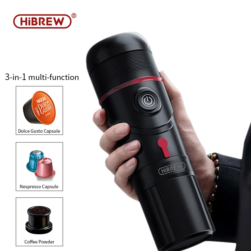 HiBREW Portable Car Coffee Machine, USB pod  Coffee machine, Capsule  Espresso Maker 12V, expresso  machine nespresso powder