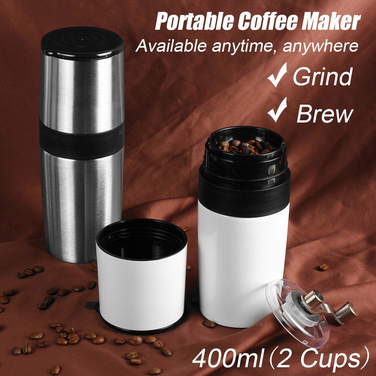 New4 In 1 Capsule & Ground Mini Espresso Portable Coffee Maker Hot And Cold Extraction Usb Electric Coffee Powder Making Machine