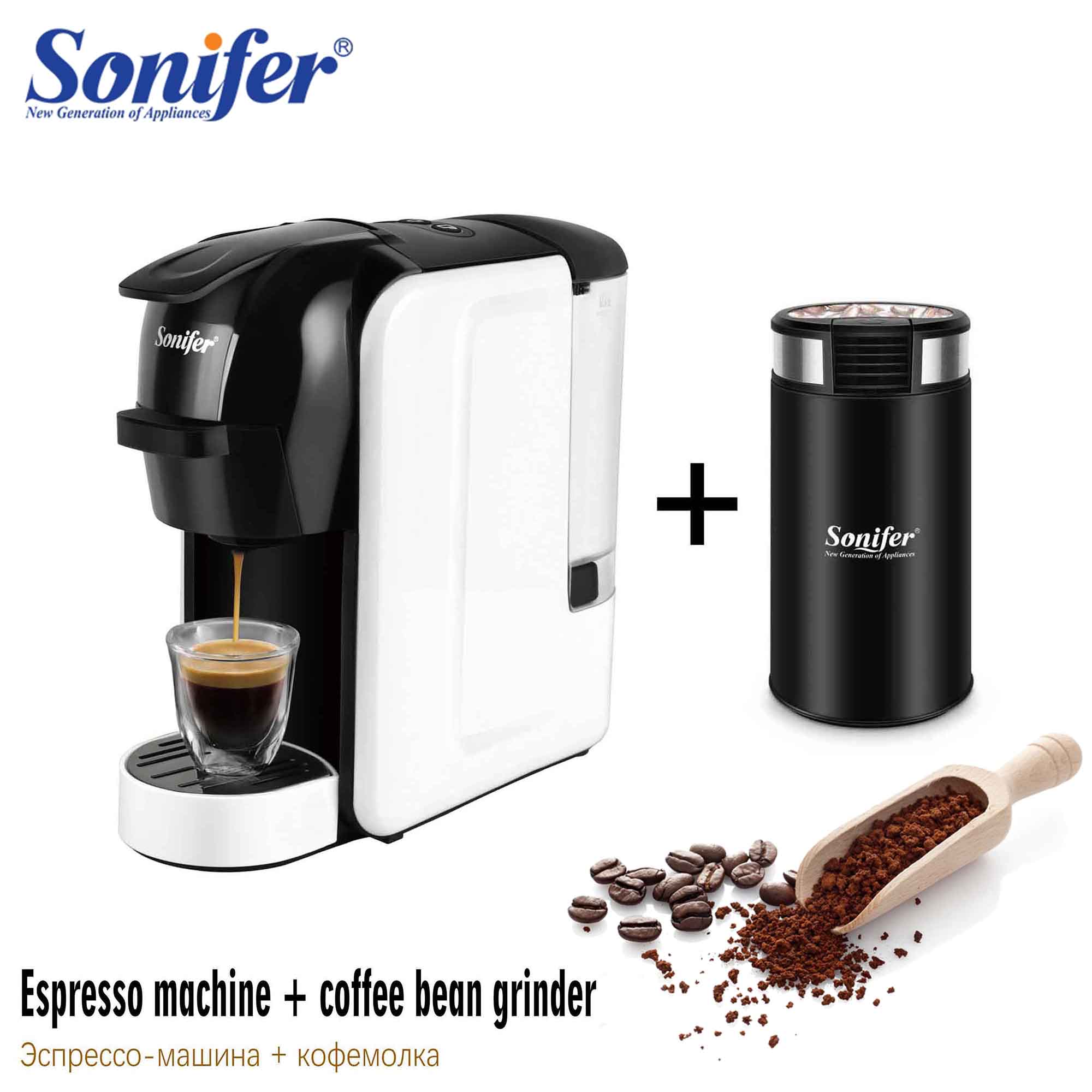 Italian Espresso Electric Coffee Capsule Machine 3 in 1 For Capsules Nespresso, Capsules Dolce Gusto, Coffee Powder 220V Sonifer